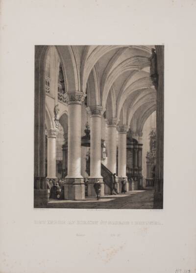 Det indre af kirken St. Sablon i Bryssel.