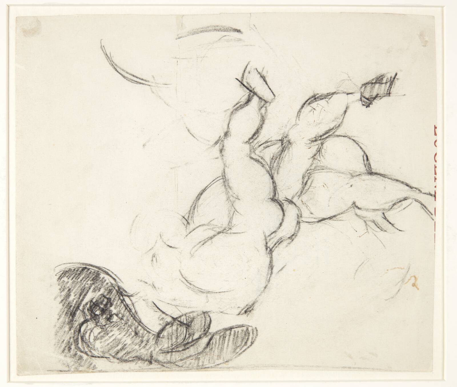 Figurstudie til Poseidon-billedet, Edvard Weie, 1915-1918
