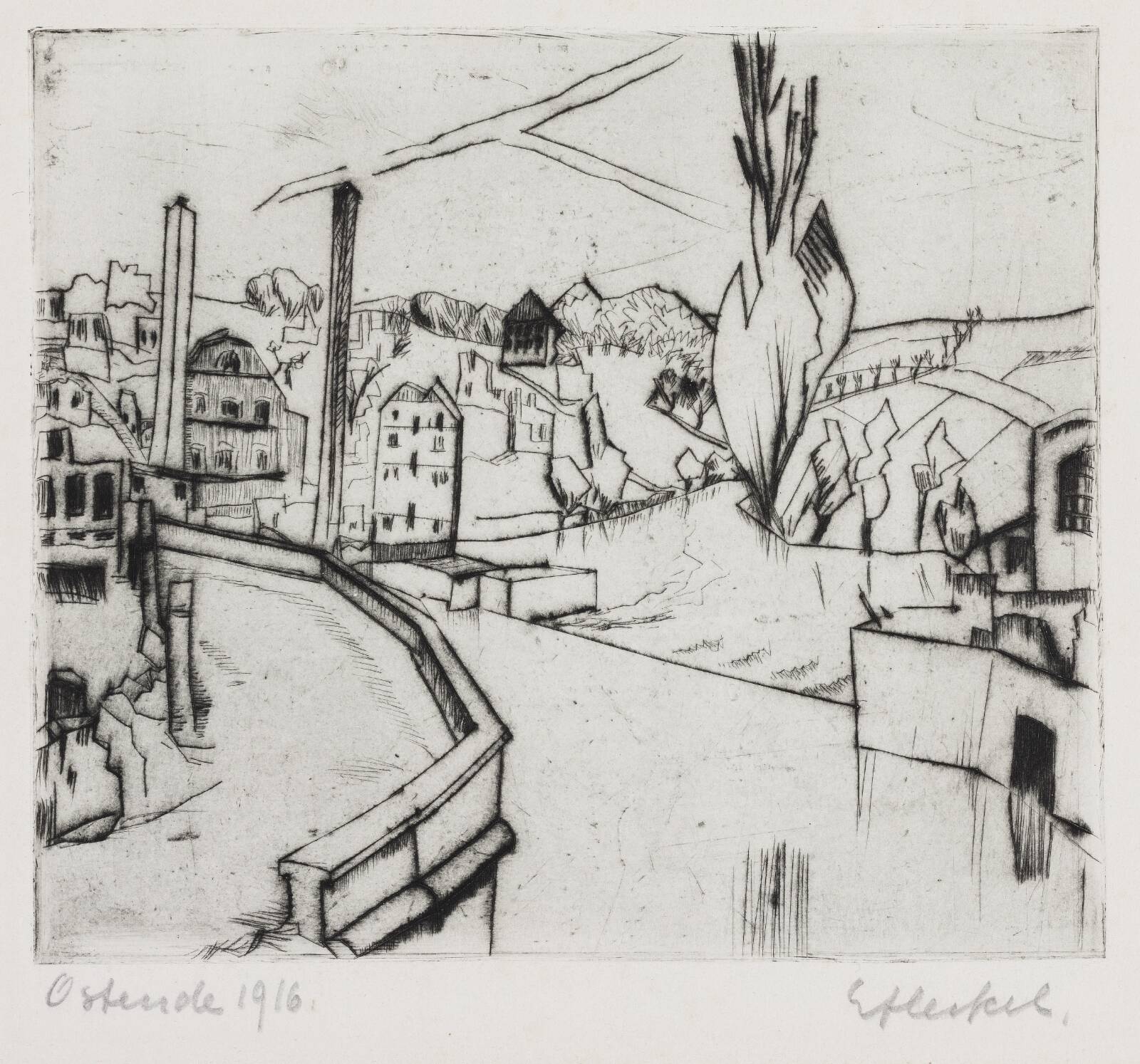 Ostende, Erich Heckel, 1916