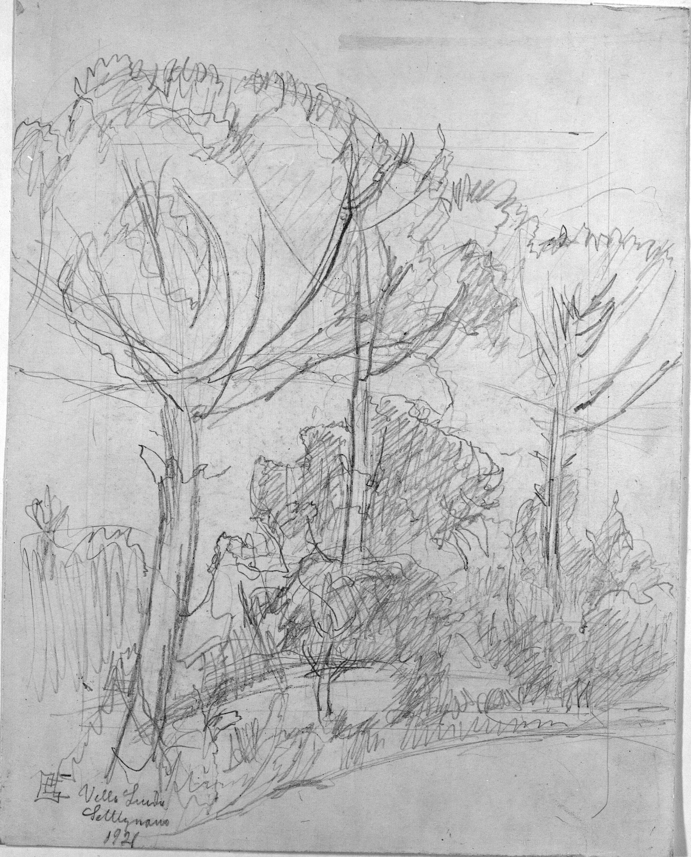 Gående figur samt diagrammer og notater om pendulsvingninger, Poul S. Christiansen, 1855-1933