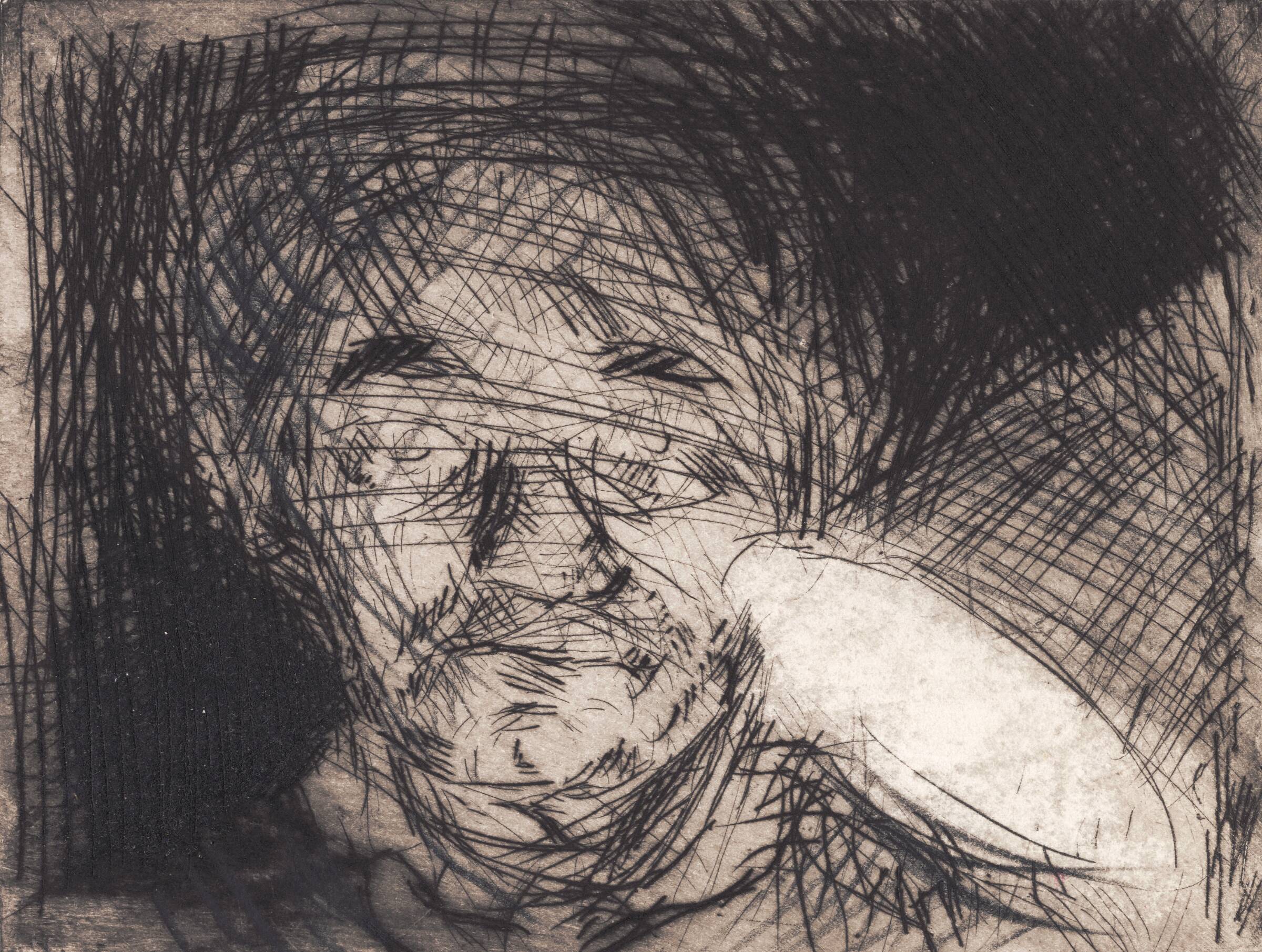 Selvportræt, Holger J. Jensen, 1963