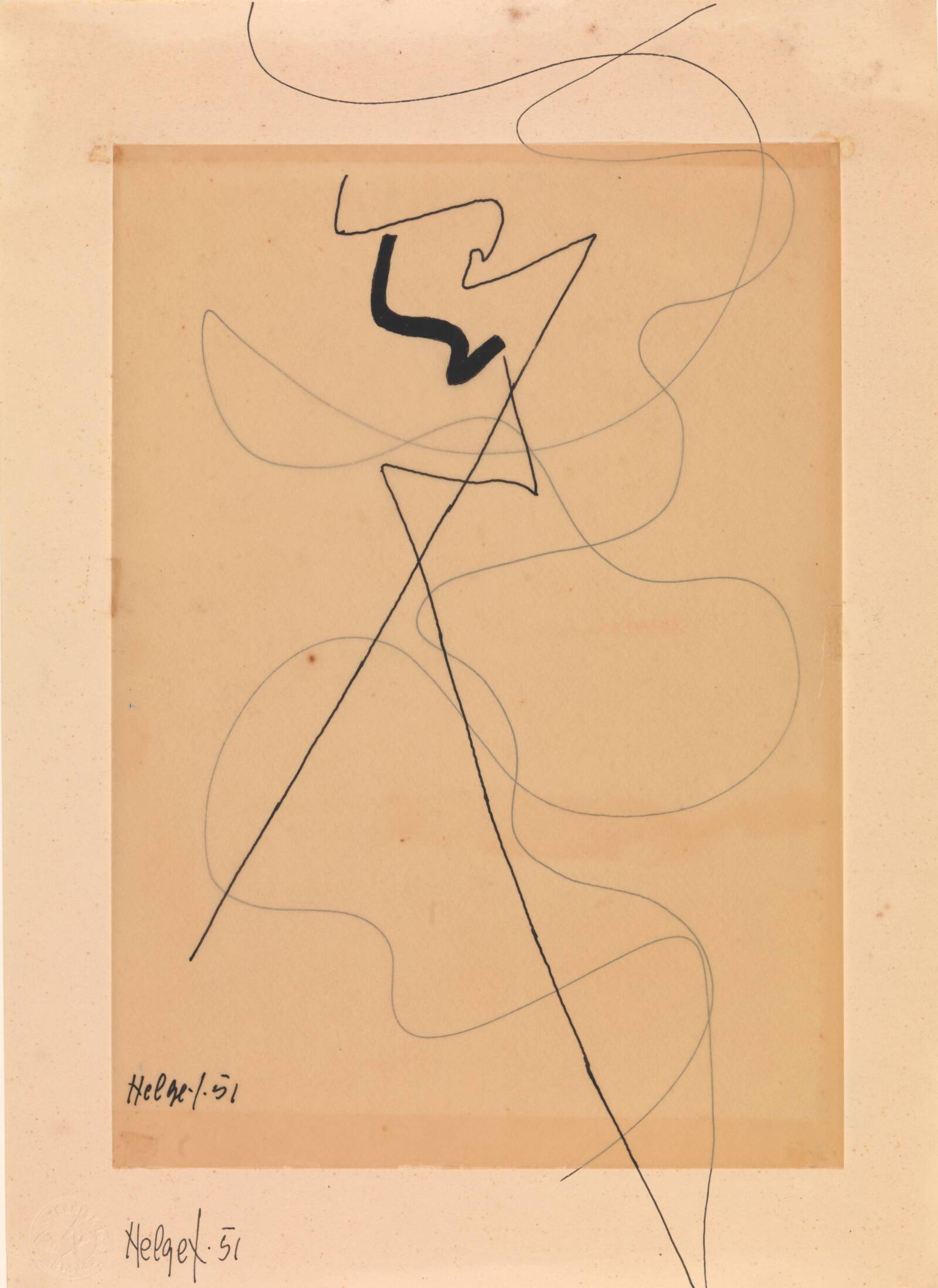 Uden titel, Helge Jacobsen, 1950-1951