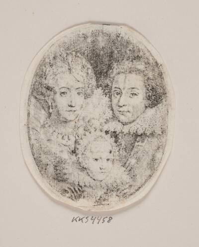 Frederik V af Bøhmen med hustruen Elisabeth og sønnen Frederik Henrik