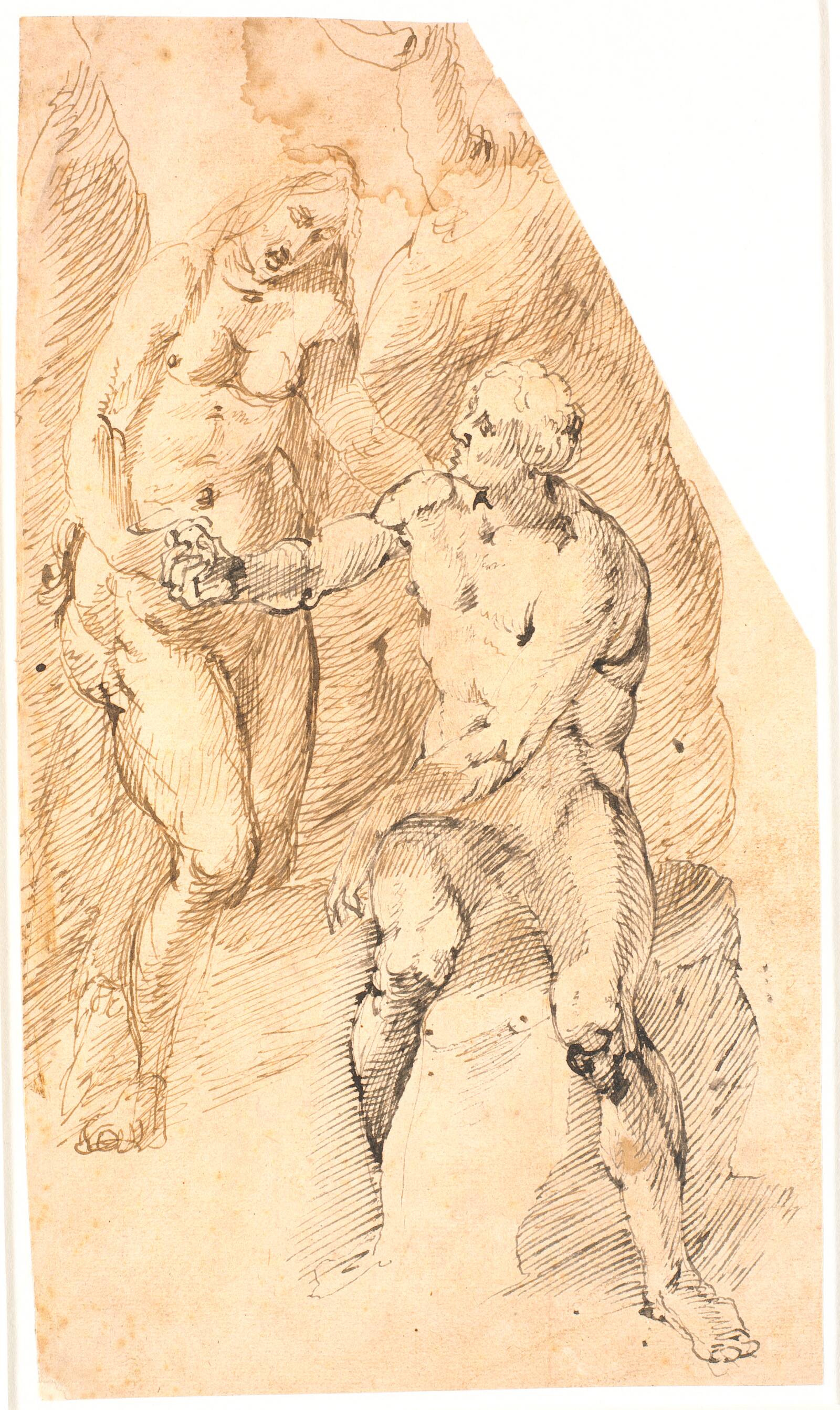 Adam modtager æblet af Eva, Frantz Clein, 1582-1658