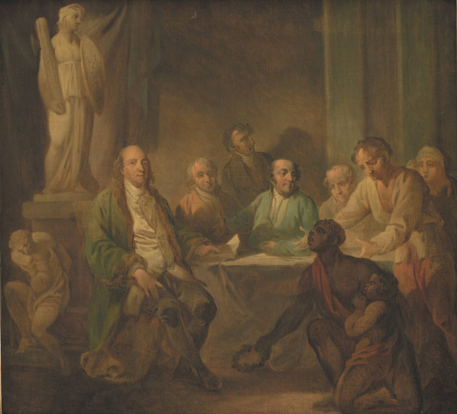 Hyldest til Benjamin Franklin, C.A. Lorentzen, 1790-1799
