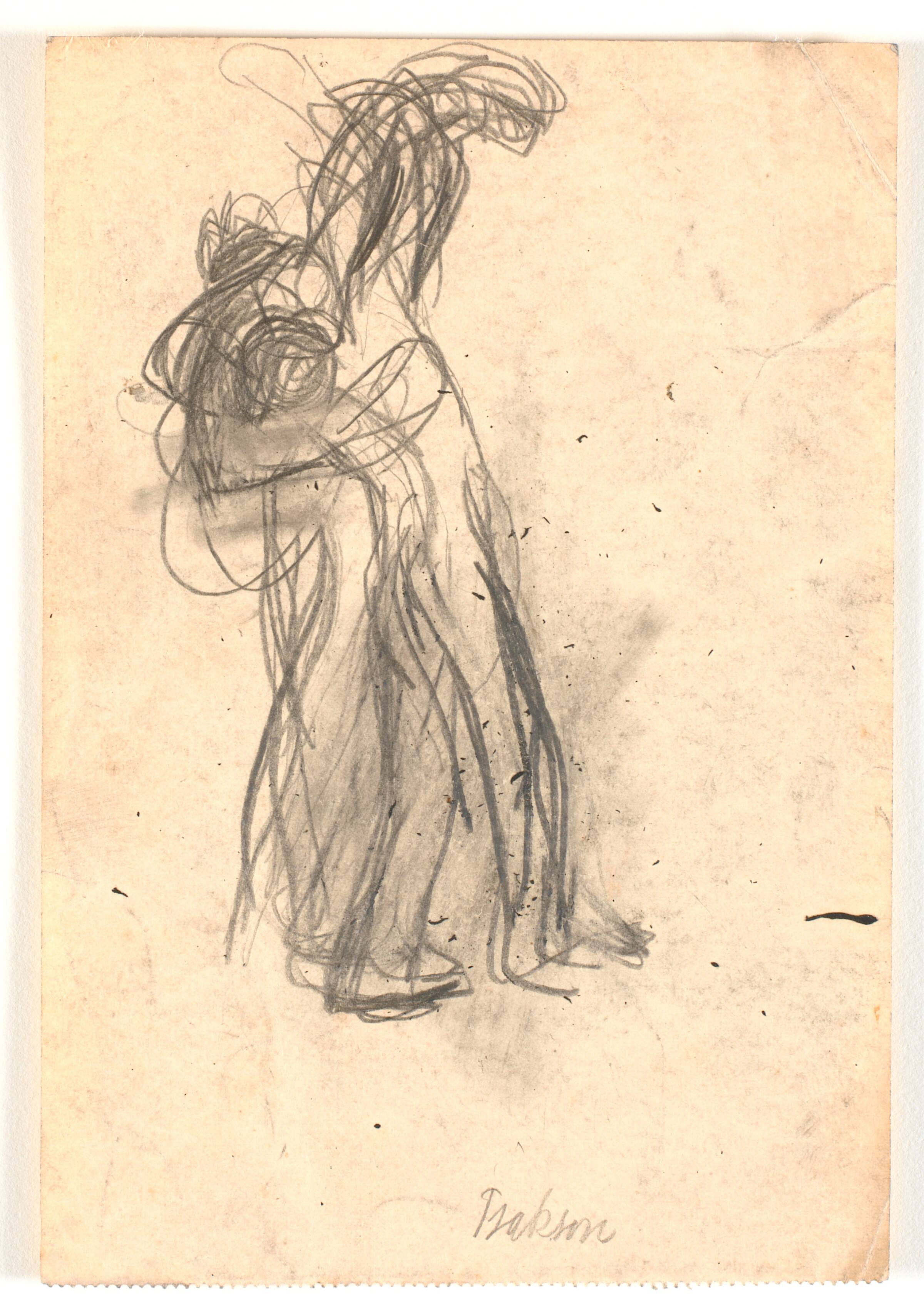 Kompositionsskitse med en eller to figurer, Isakson, Karl, 1878-1922