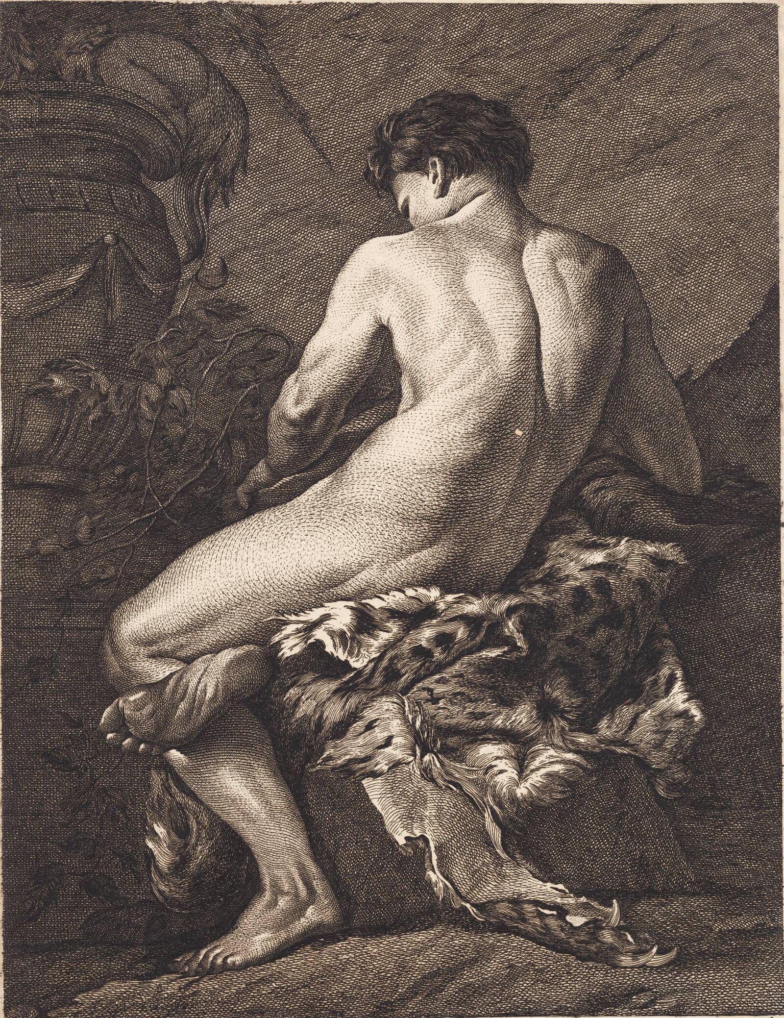 Siddende Bacchus, J.F. Clemens, 1769-1770