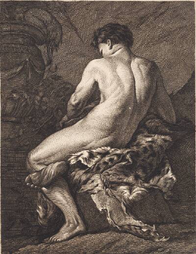 Siddende Bacchus