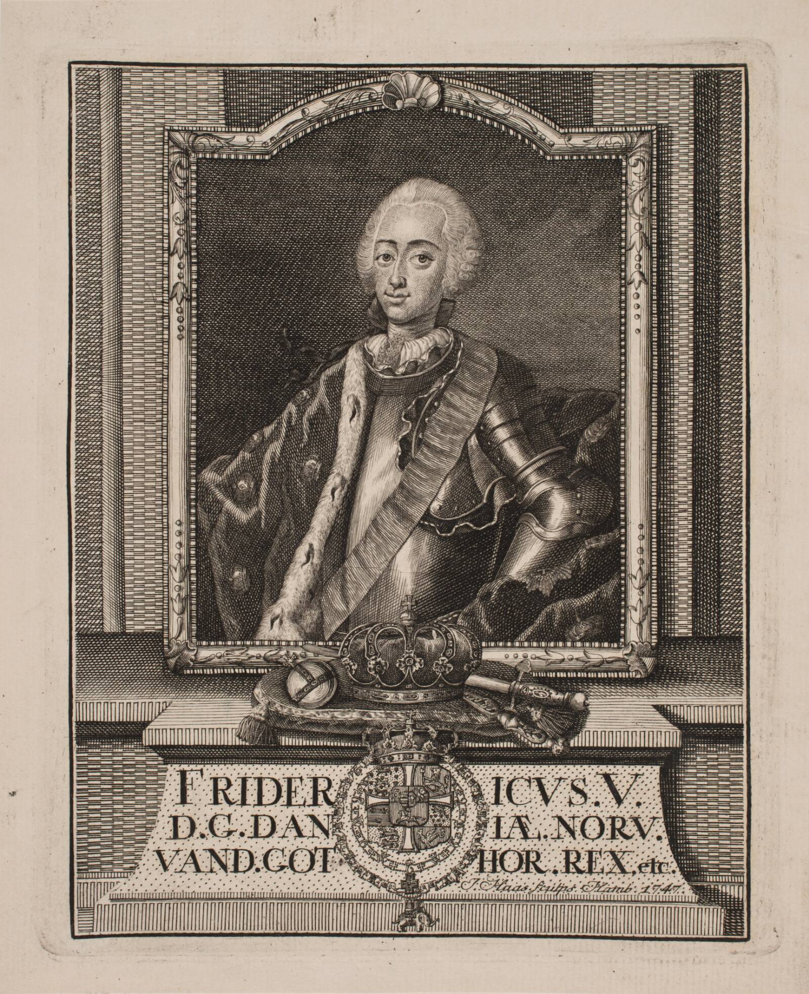 Frederik V, Jonas Haas, 1747