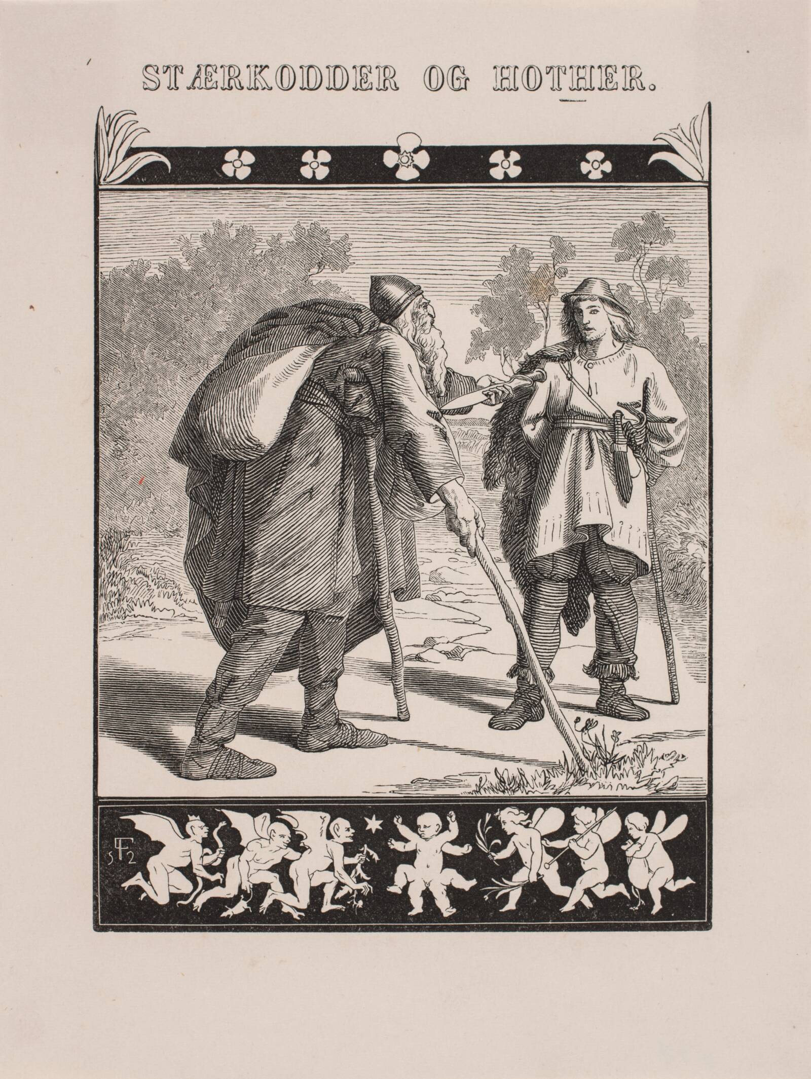 Stærkodder og Hother, Johan Aagaard, 1852