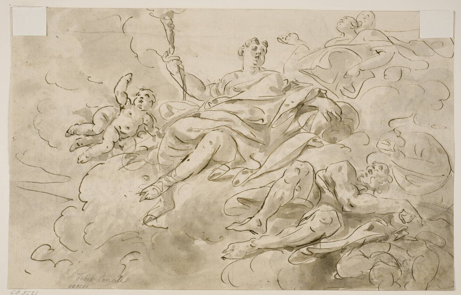 Aurora i skyerne, Fabio Canal, 1701-1767
