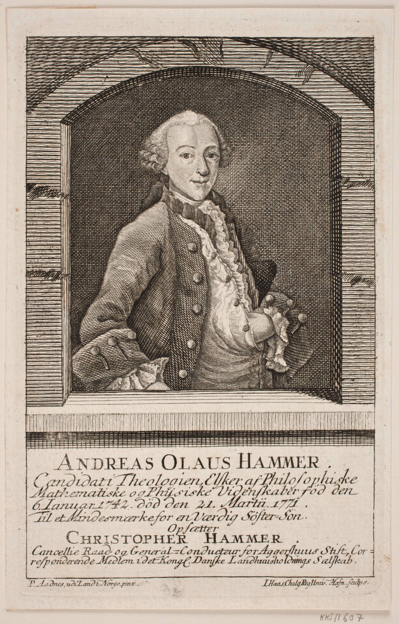 Andreas Olaus Hammer, Jonas Haas, 1759-1763
