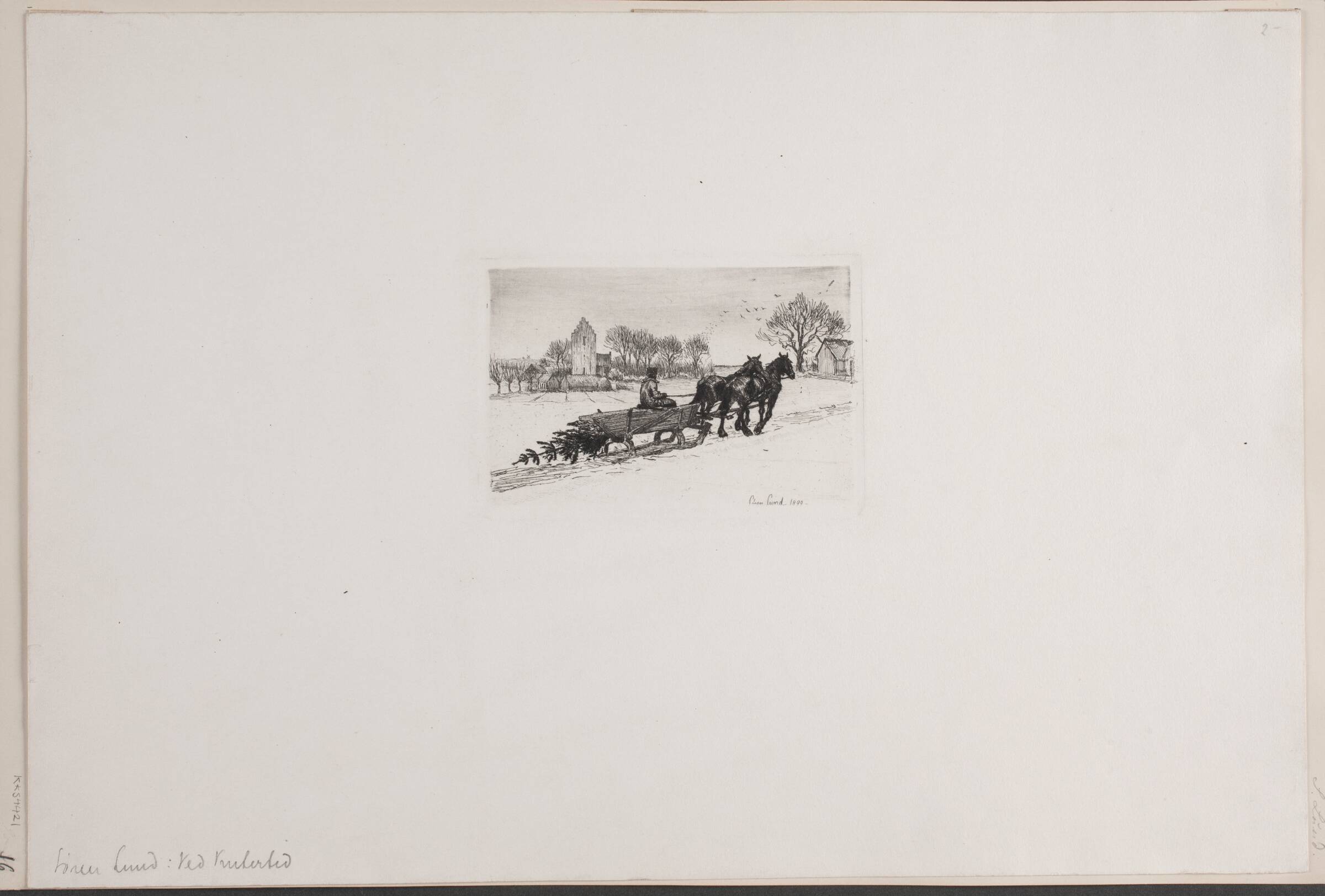 Ved vintertid, Søren Lund, 1899