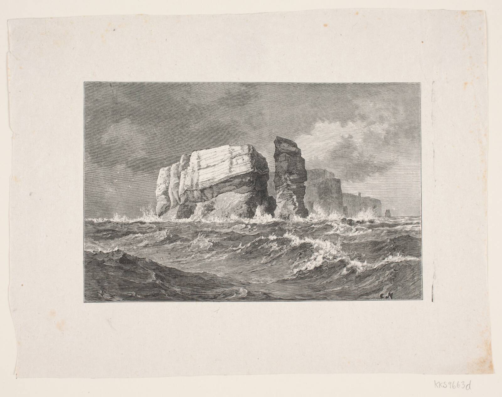 En klippeø, Franz Wilhelm Obermann, 1830-1896