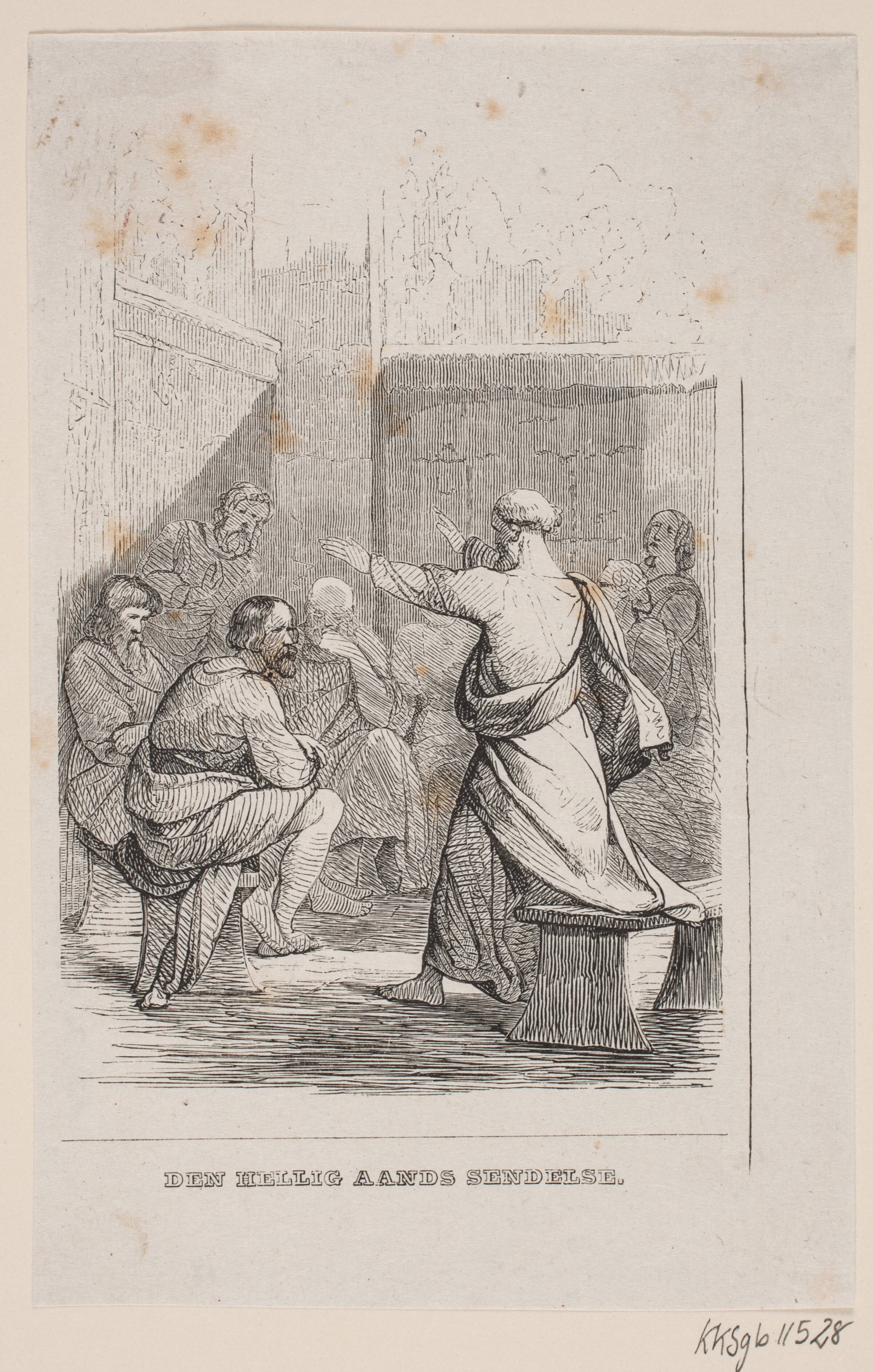 Den hellige ånds sendelse, H.C. Henneberg, 1842