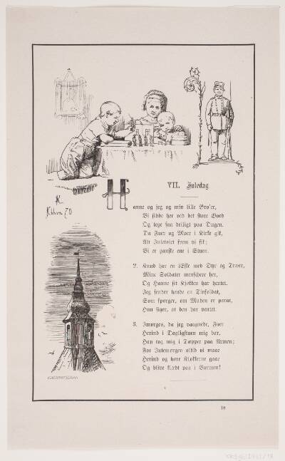 Illustration til Johan Krohn, "Peters jul"