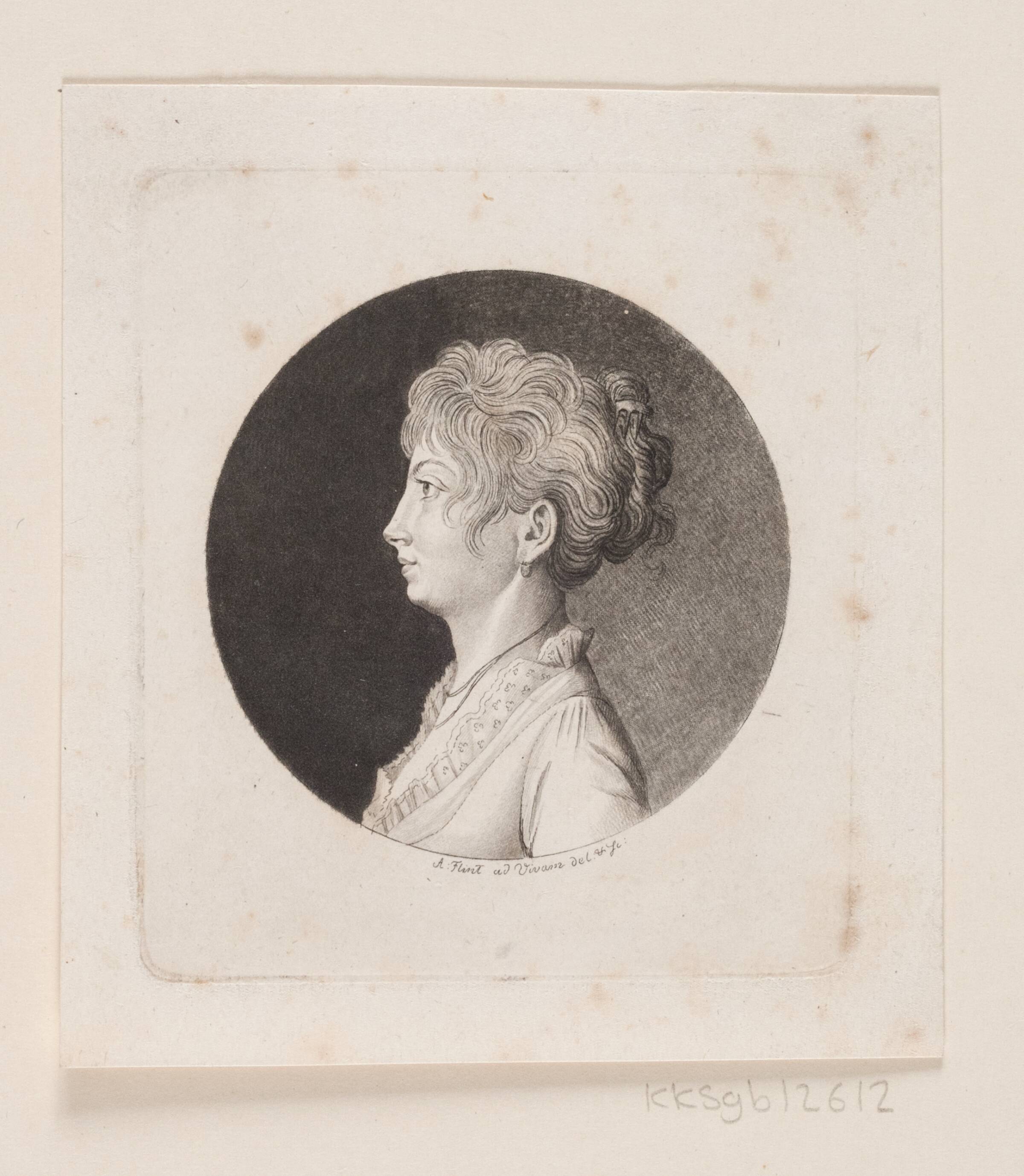 Ubekendt kvindeportræt, Andreas Flint, 1767-1824