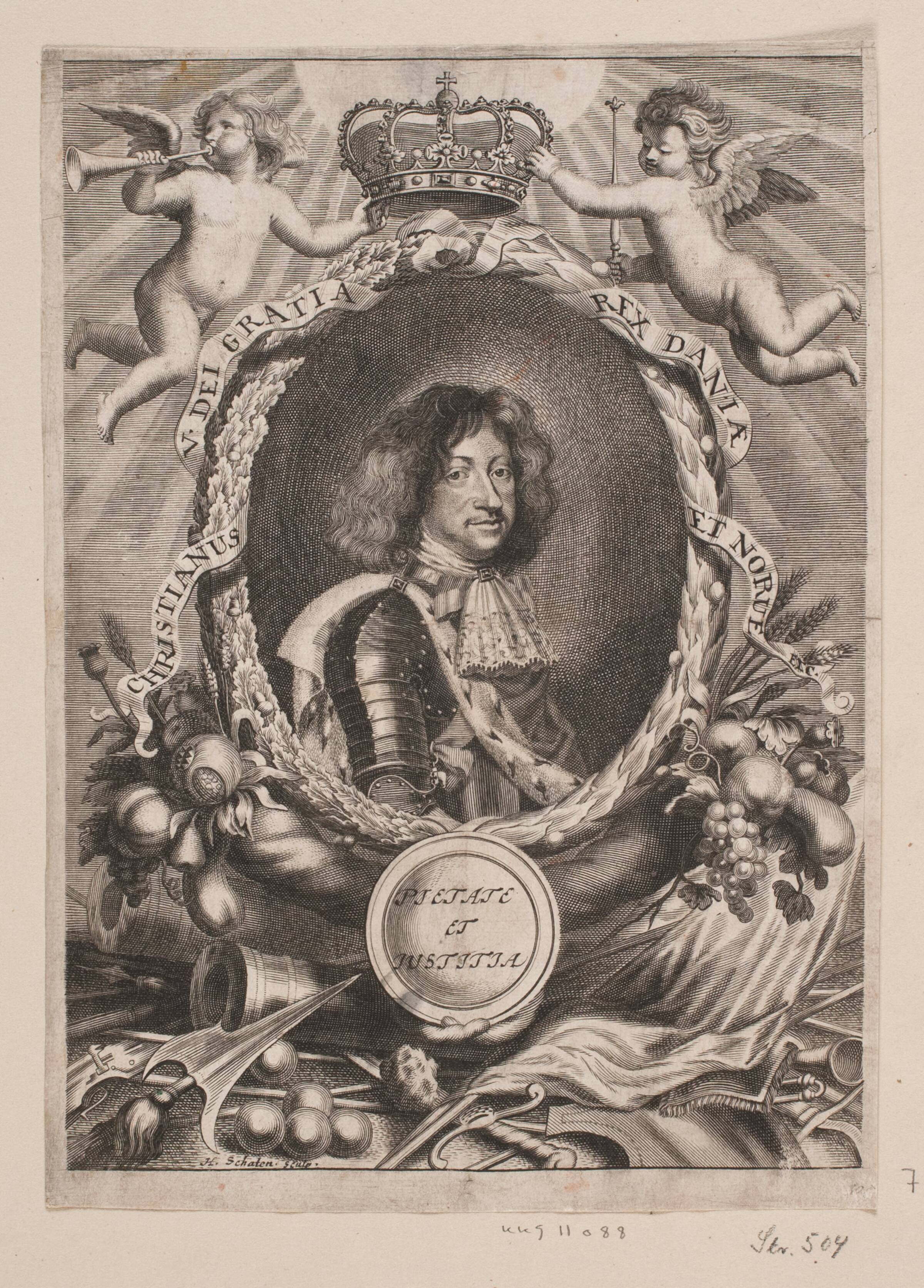 Kong Christian V, Hubert Schaten, 1670-1679