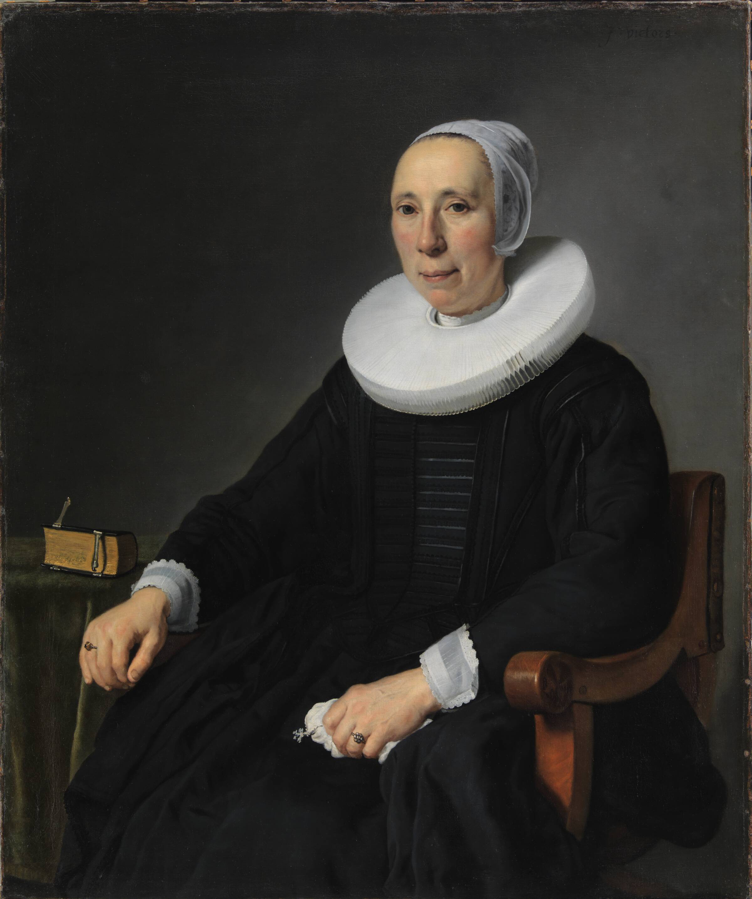 Dameportræt, Jan Victors, 1657