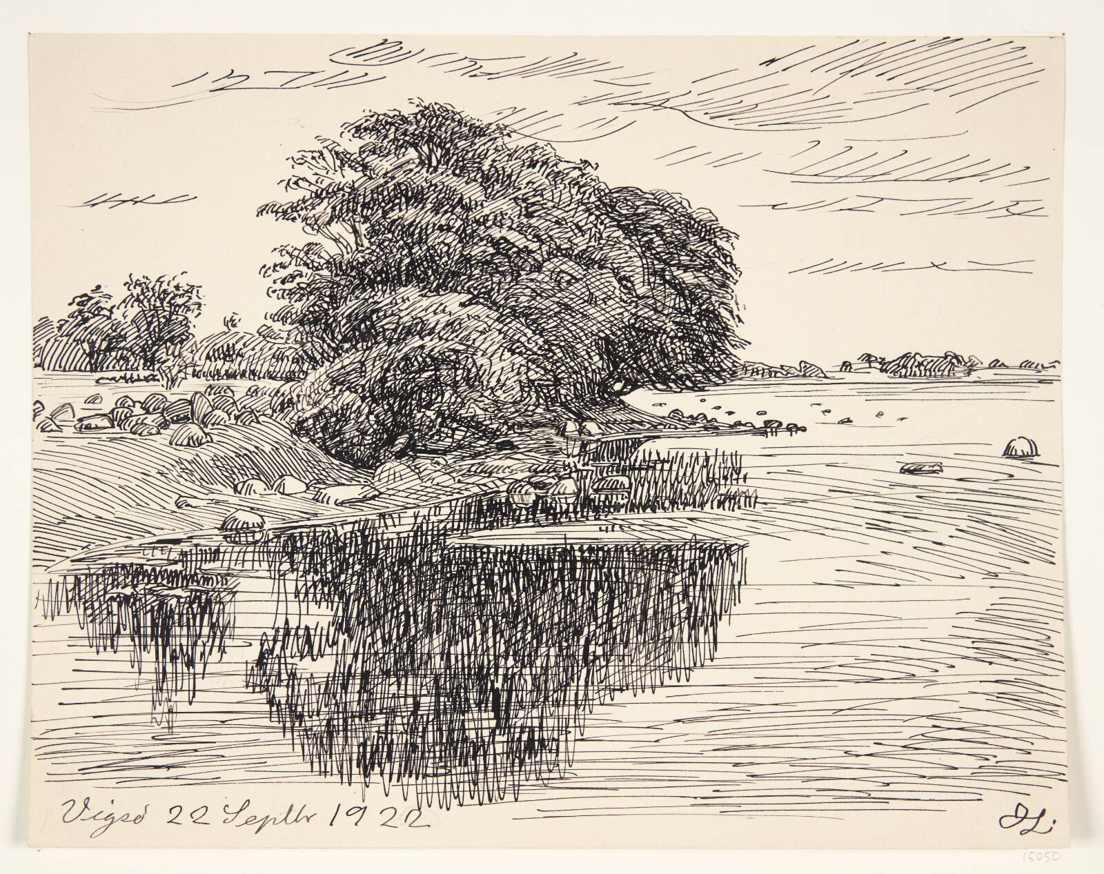 Landskab. Vigsø, Johannes Larsen, 1922