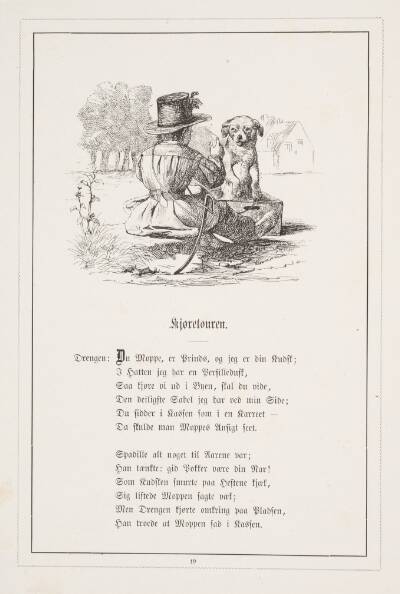Kjøretouren. Illustration til H.V. Kaalund, "Fabler for Børn"