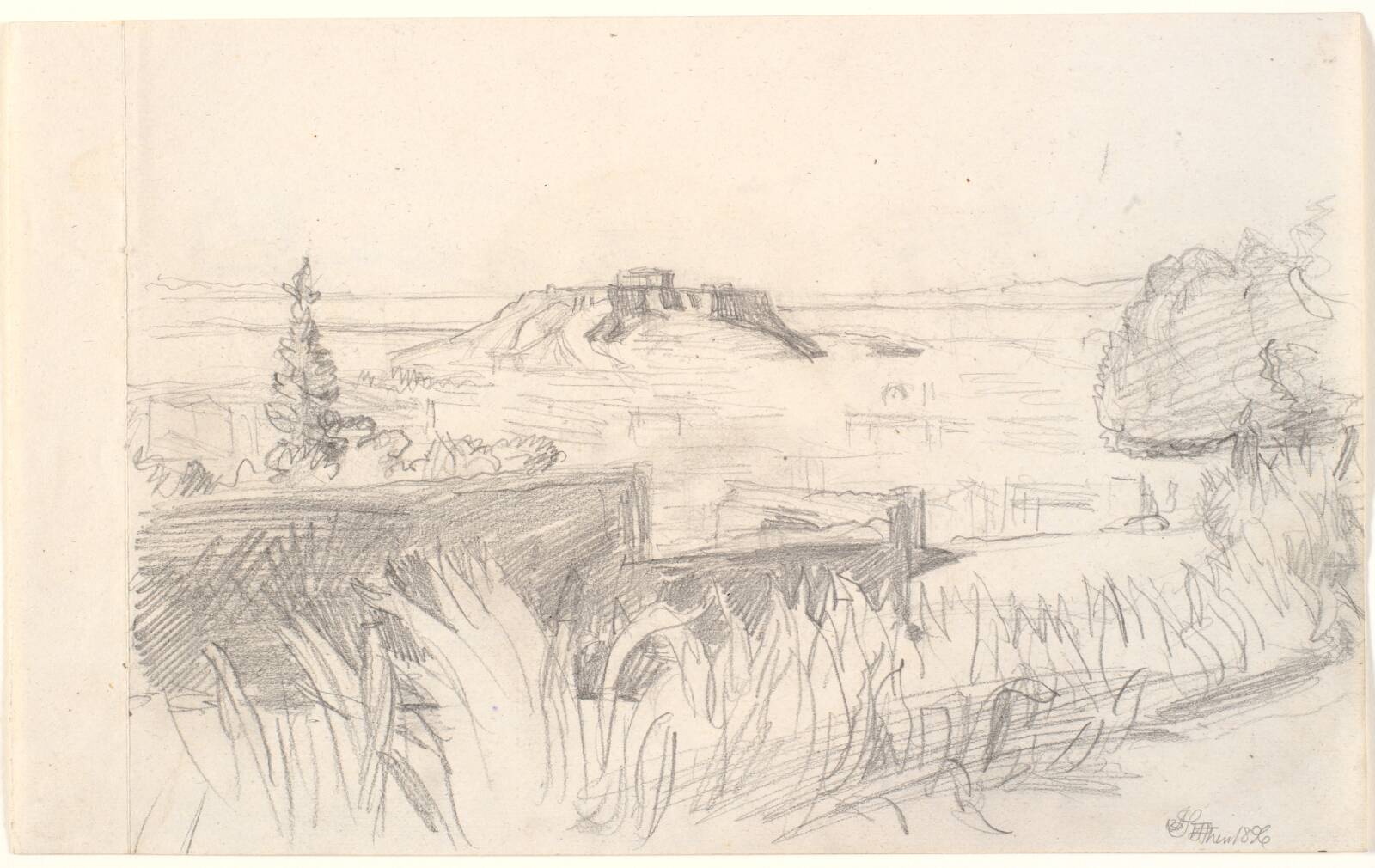 Udsigt mod Akropolis, Joakim Skovgaard, 1896