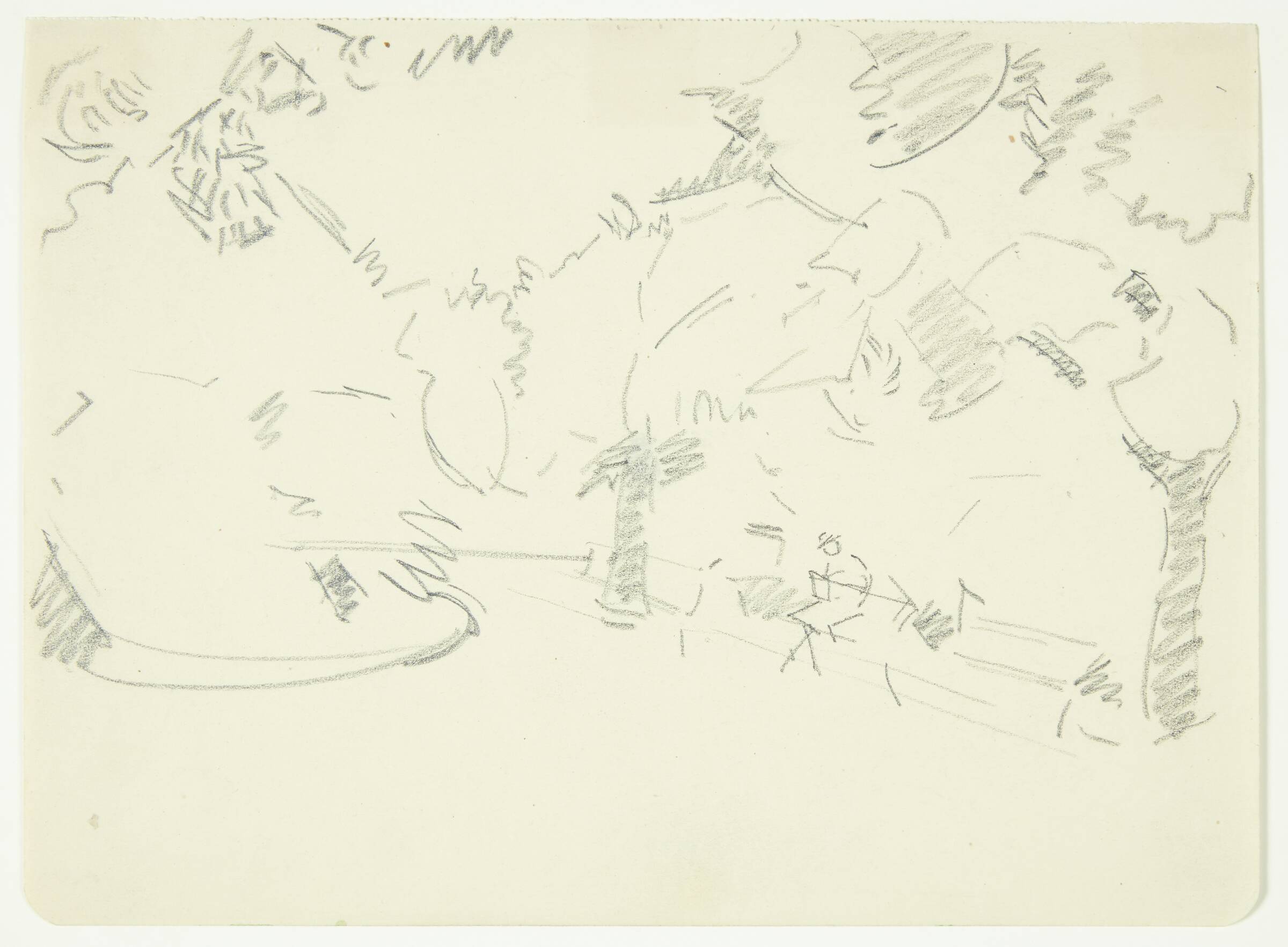 Kompositionsstudie til Langelinje-billedet, Edvard Weie, 1923-1927