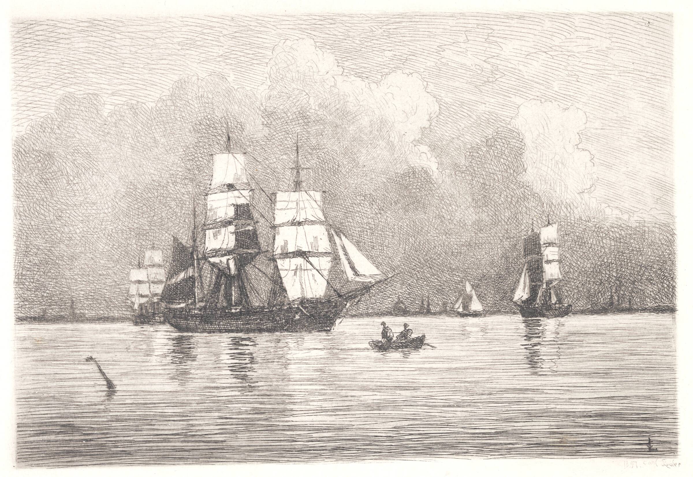 Fra Københavns Rhed, Carl Locher, 1897