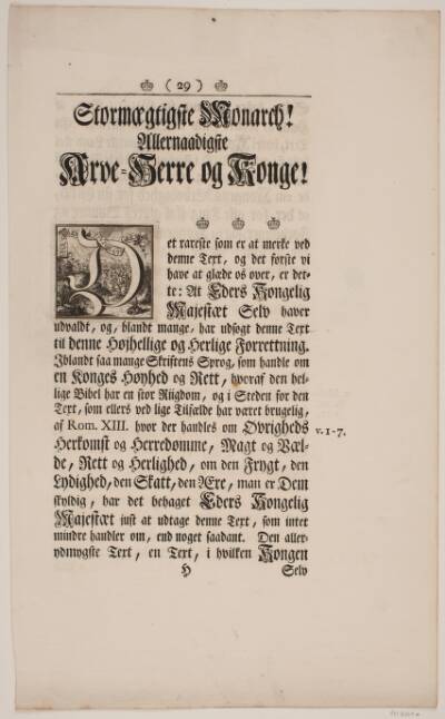 Initial til Frederik IV's Salvingsakt