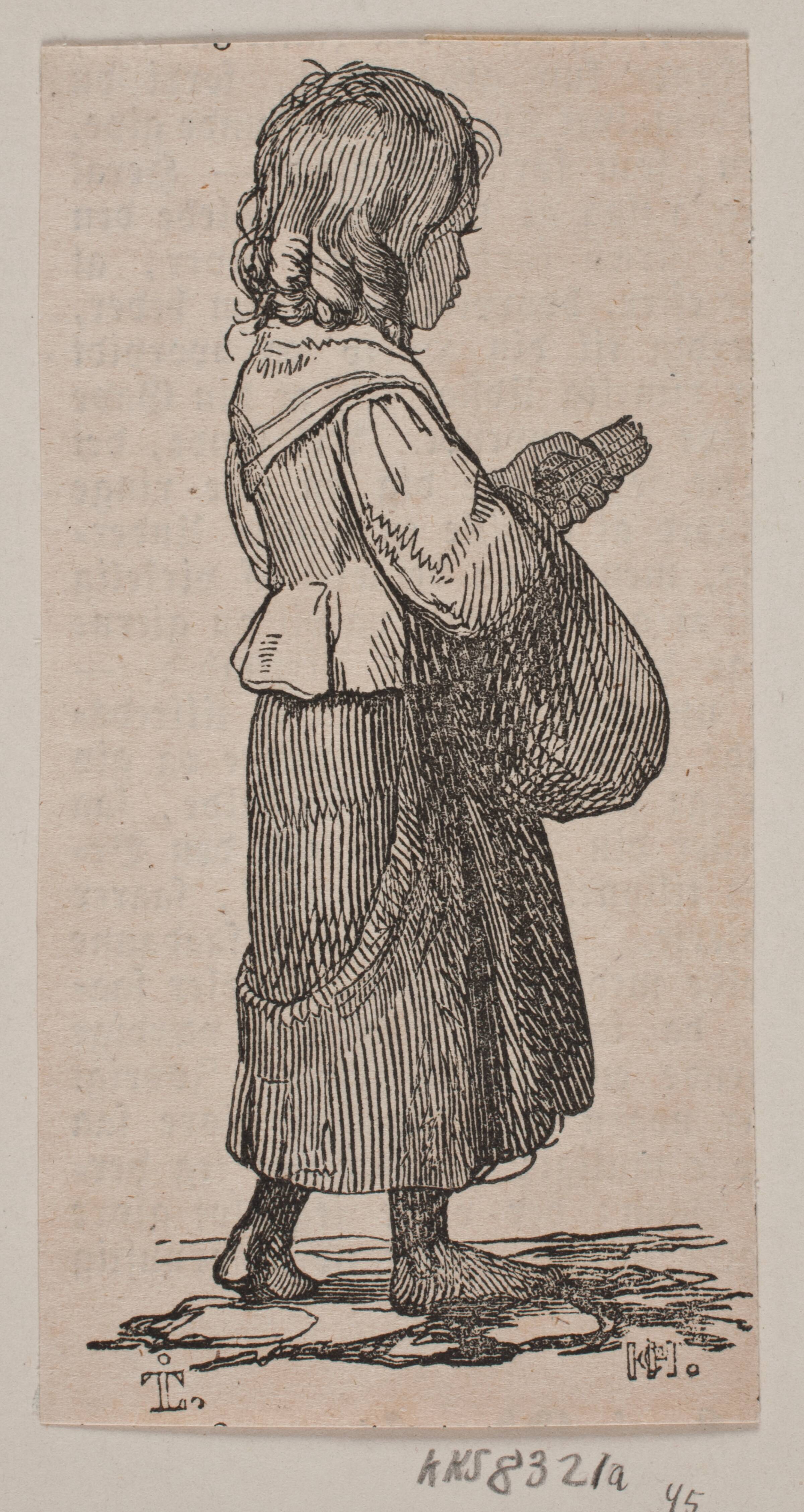 Den lille pige med svovlstikkerne, H.C. Henneberg, 1843
