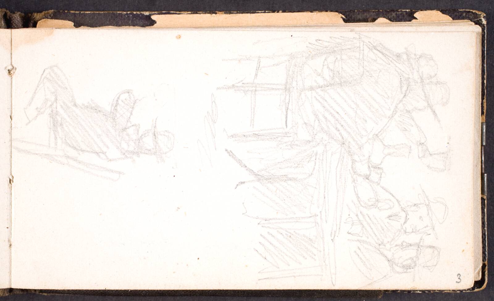 Scene fra et værtshus, L.A. Schou, 1864-1867