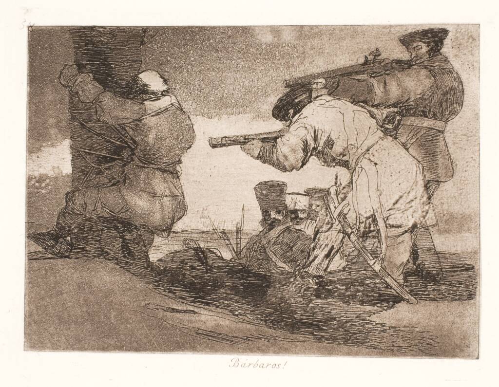 Barbar! (38), Francisco de Goya, 1810-1820