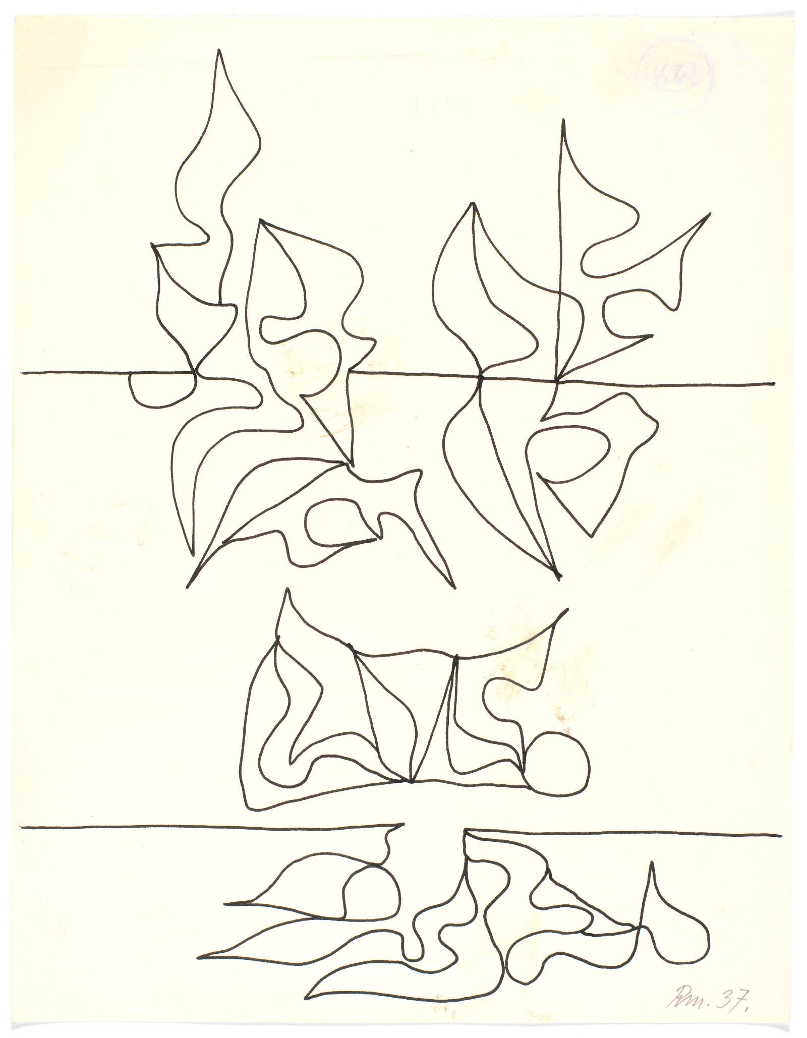 Biomorfe figurationer, Richard Mortensen, 1938-1940