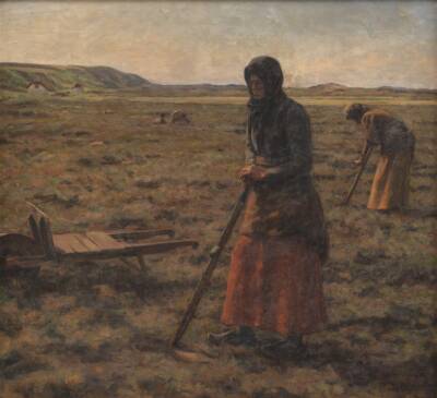 Kvinder hakker lyng