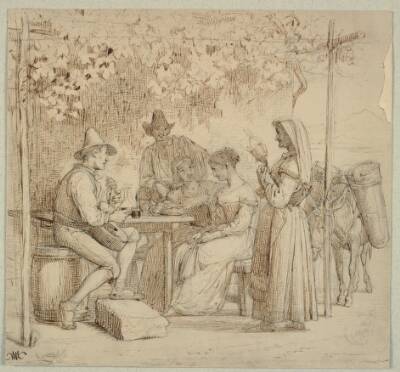 Udenfor et osteri