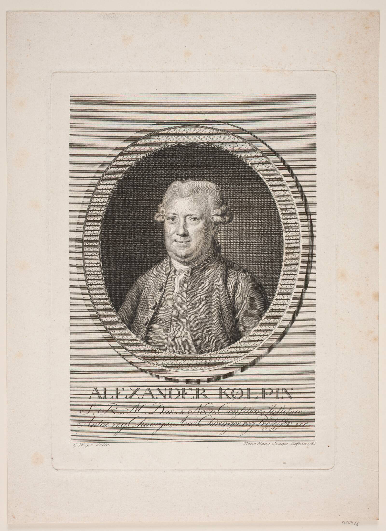 Alexander Kølpin, Meno Haas, 1786