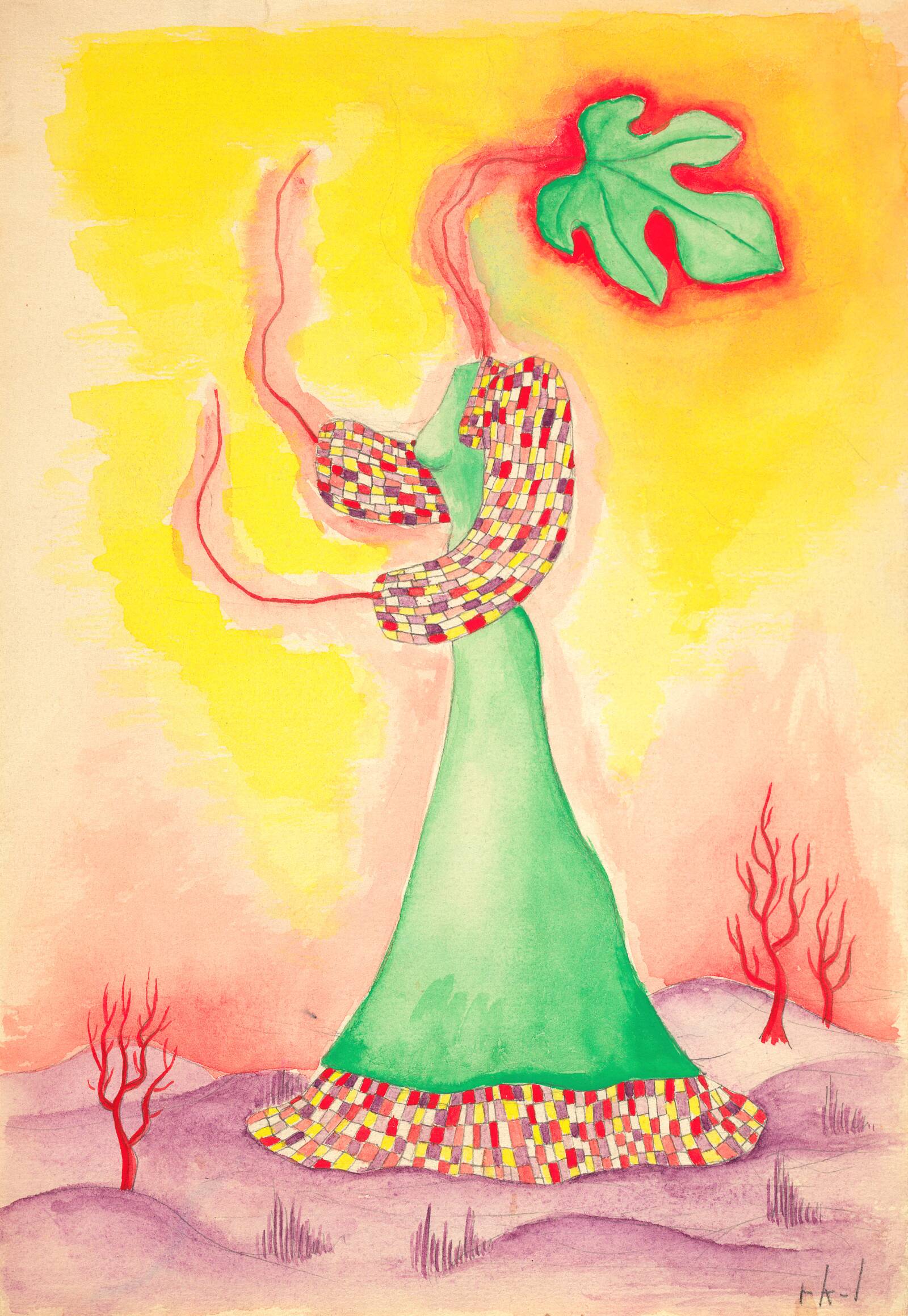 Surrealistisk kvindefigur, Rita Kernn-Larsen, 1939