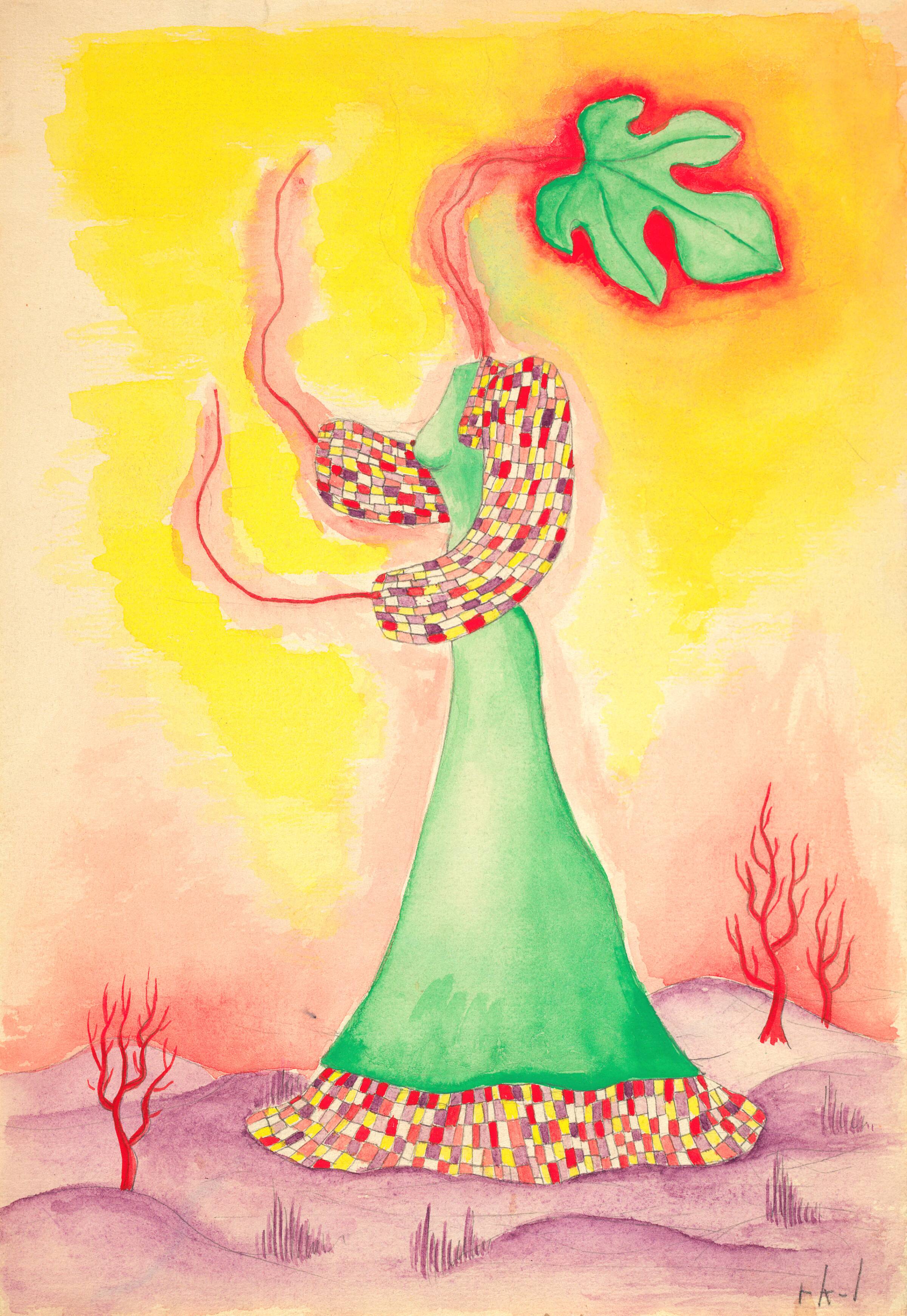 Surrealistisk kvindefigur, Rita Kernn-Larsen, 1939