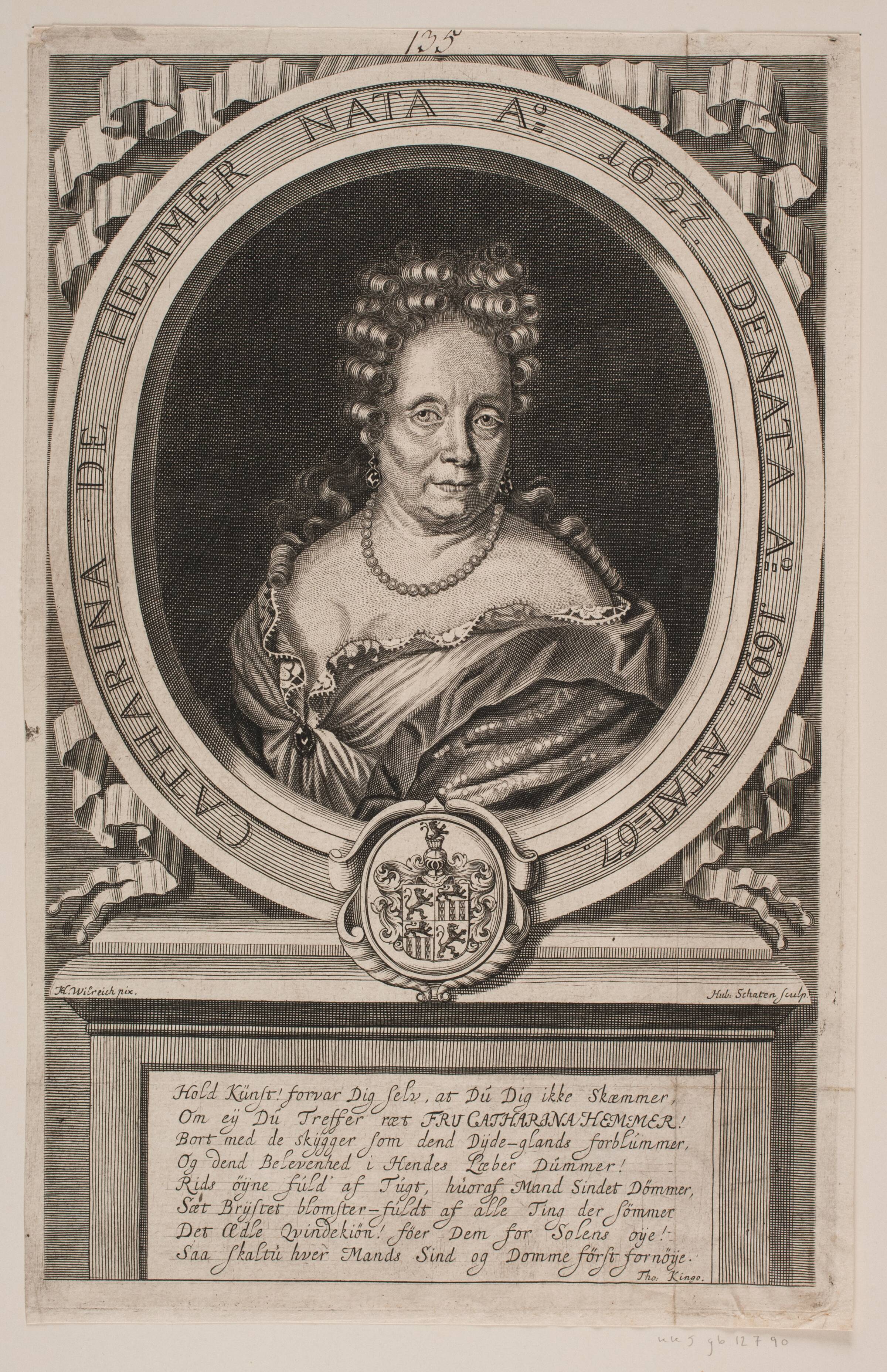 Karen de Hemmer, Hubert Schaten, 1695