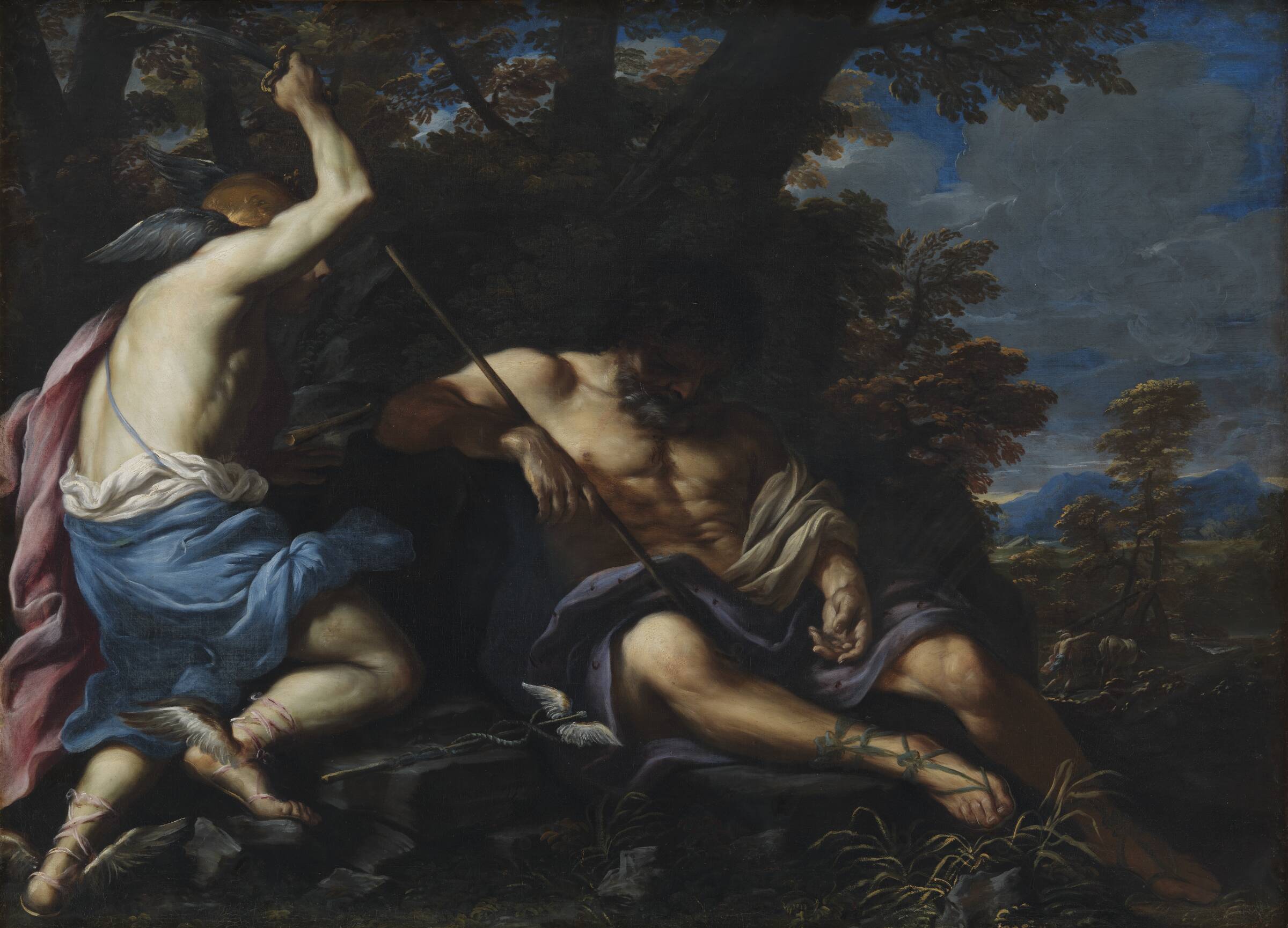 Merkur dræber Argus, Girolamo Troppa, 1651-1706