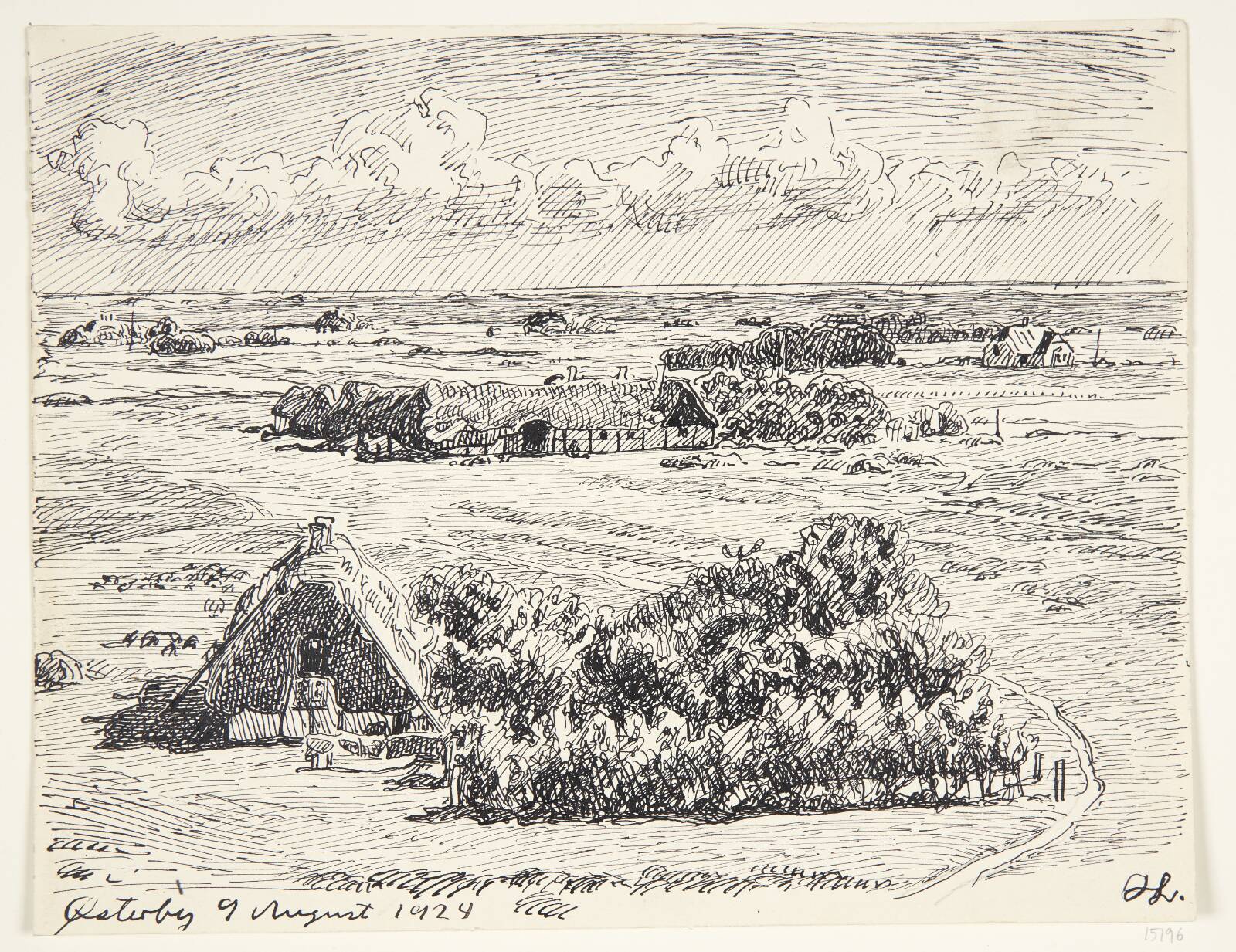 "Østerby". Læsø, Johannes Larsen, 1924