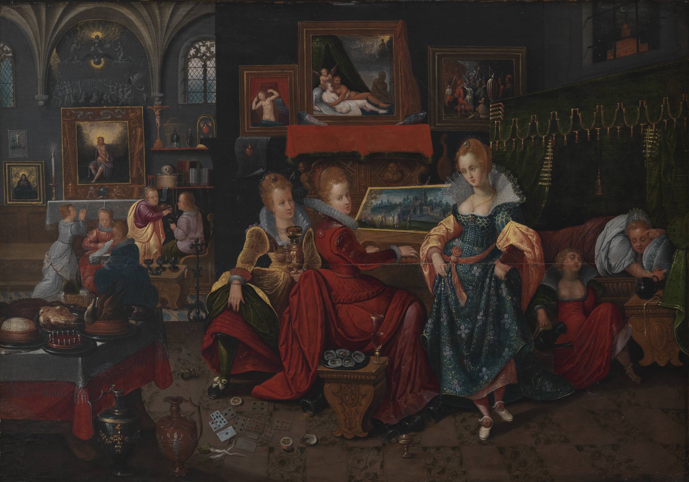 Lignelsen om De kloge og De ukloge jomfruer, Hieronymus Francken II, 1593-1623