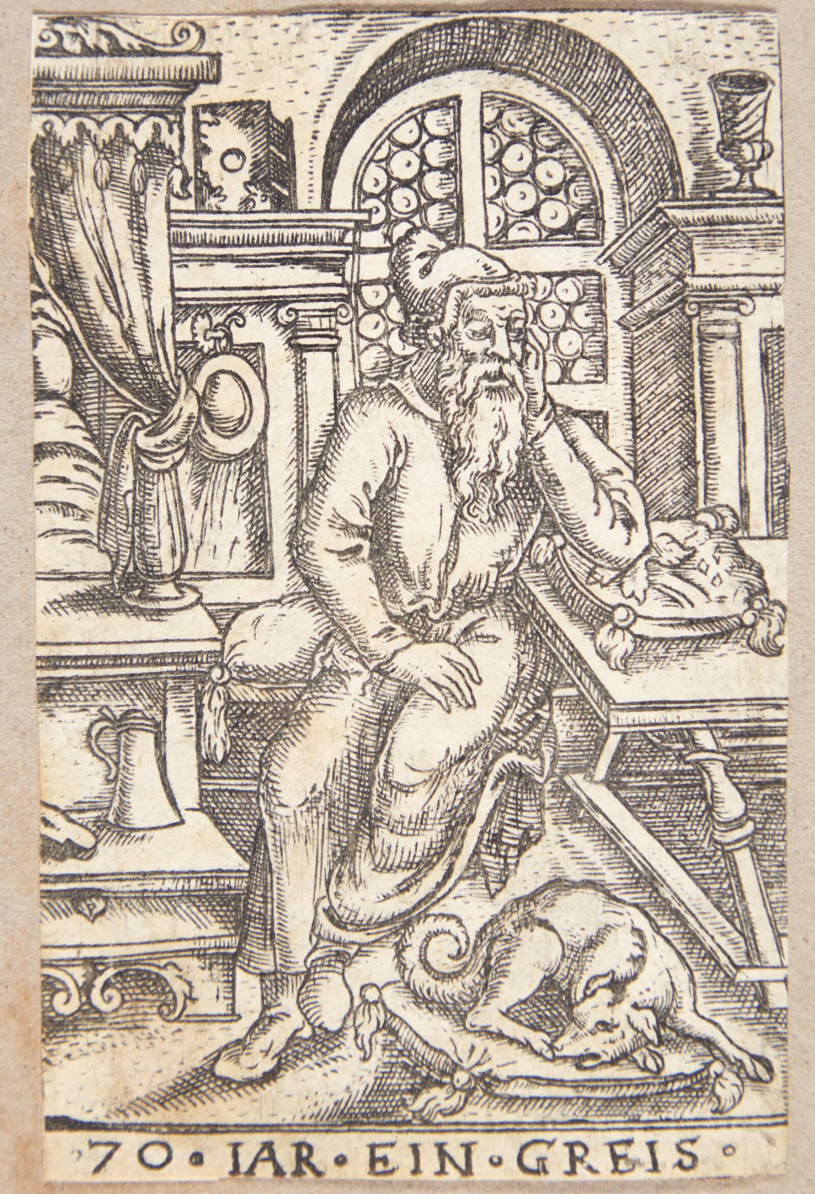 70-års alderen (Ein Greis), Balthasar Jenichen, 1569