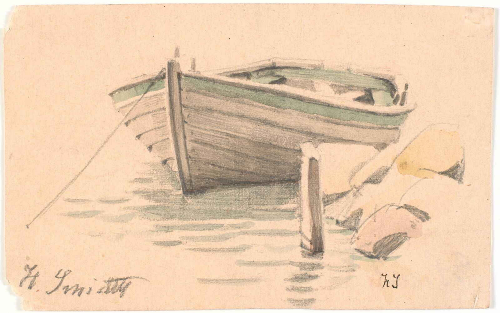 En robåd, Hans Smidth, 1839-1917
