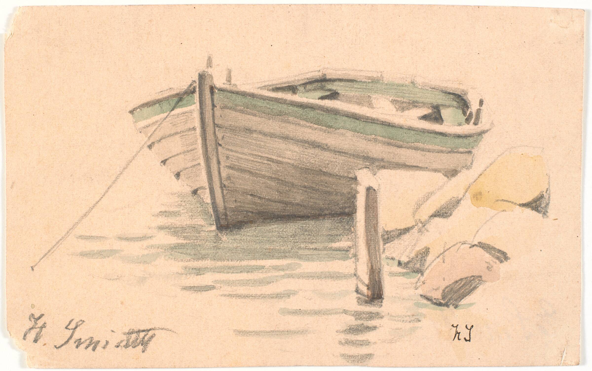 En robåd, Hans Smidth, 1839-1917