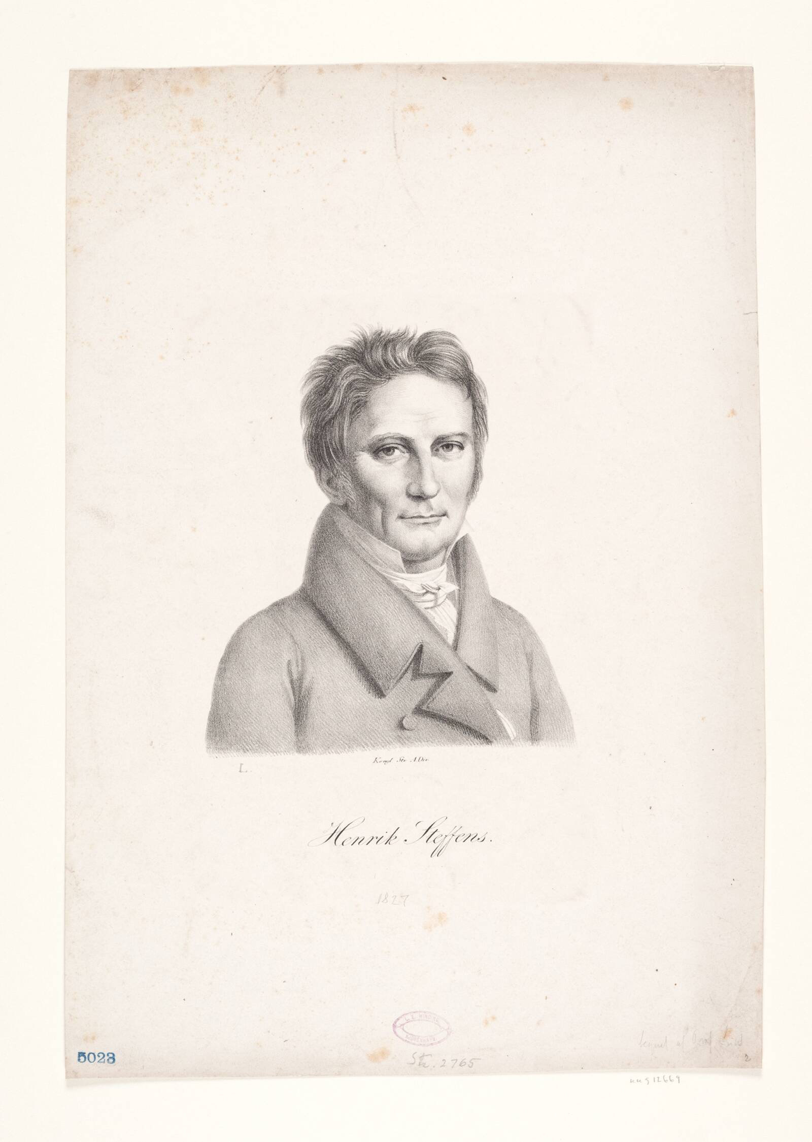 Henrik Steffens, J.L. Lund, 1827