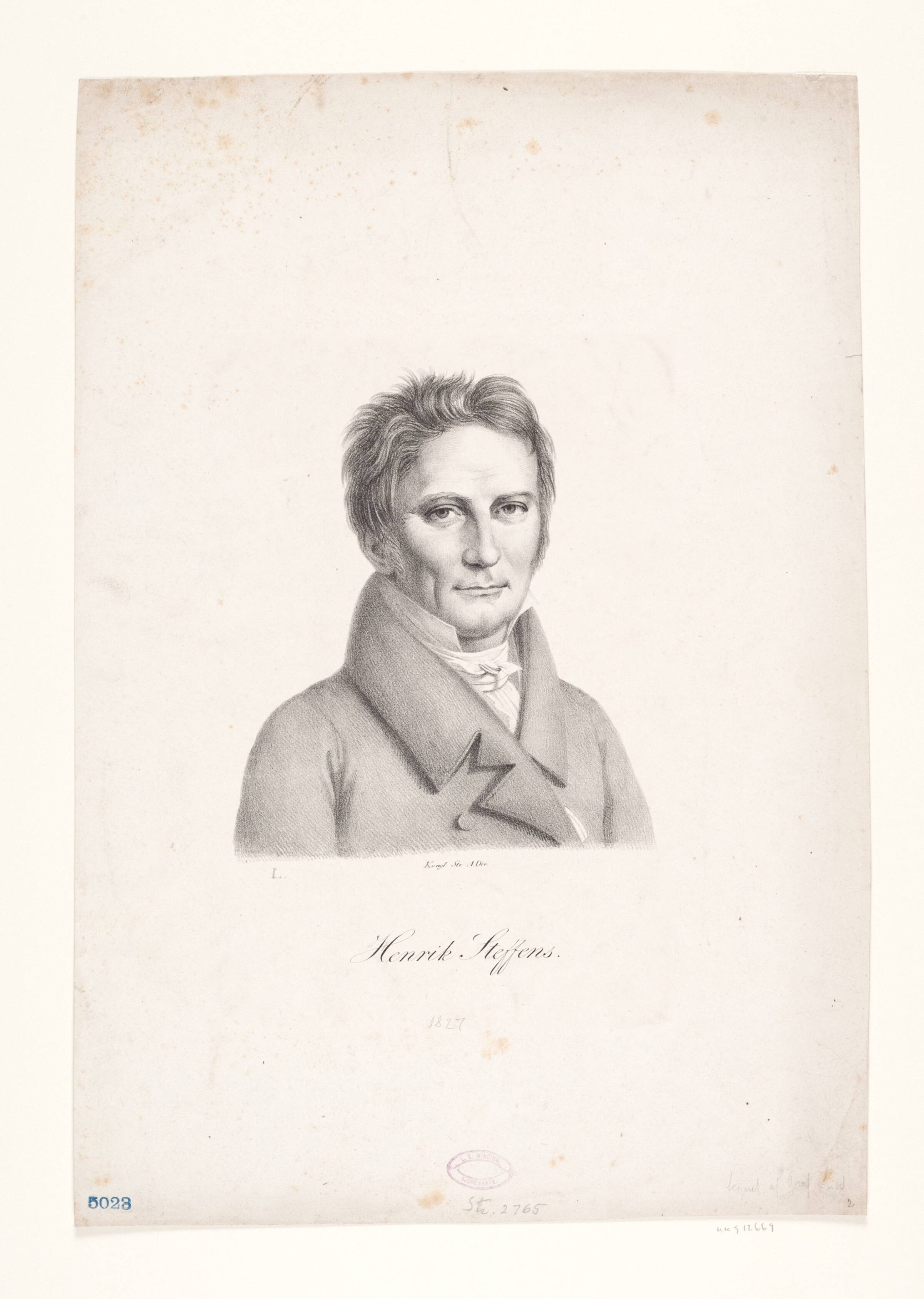 Henrik Steffens, J.L. Lund, 1827