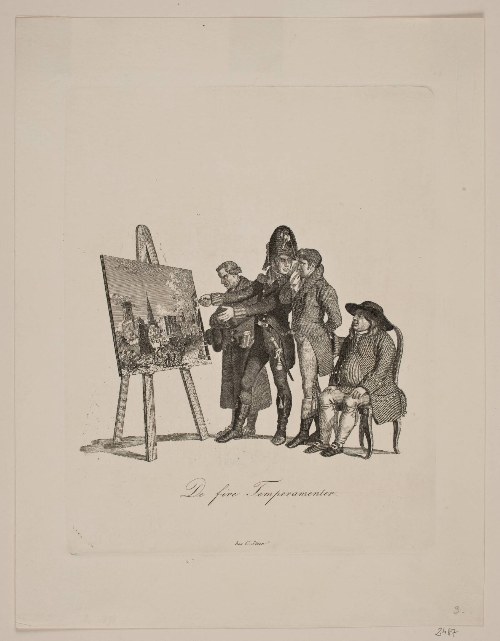 De fire tempreramenter, Gerhard Ludvig Lahde, 1808