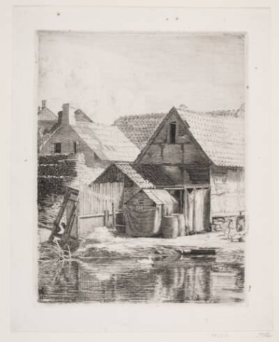 Gamle huse, fra Hellebæk