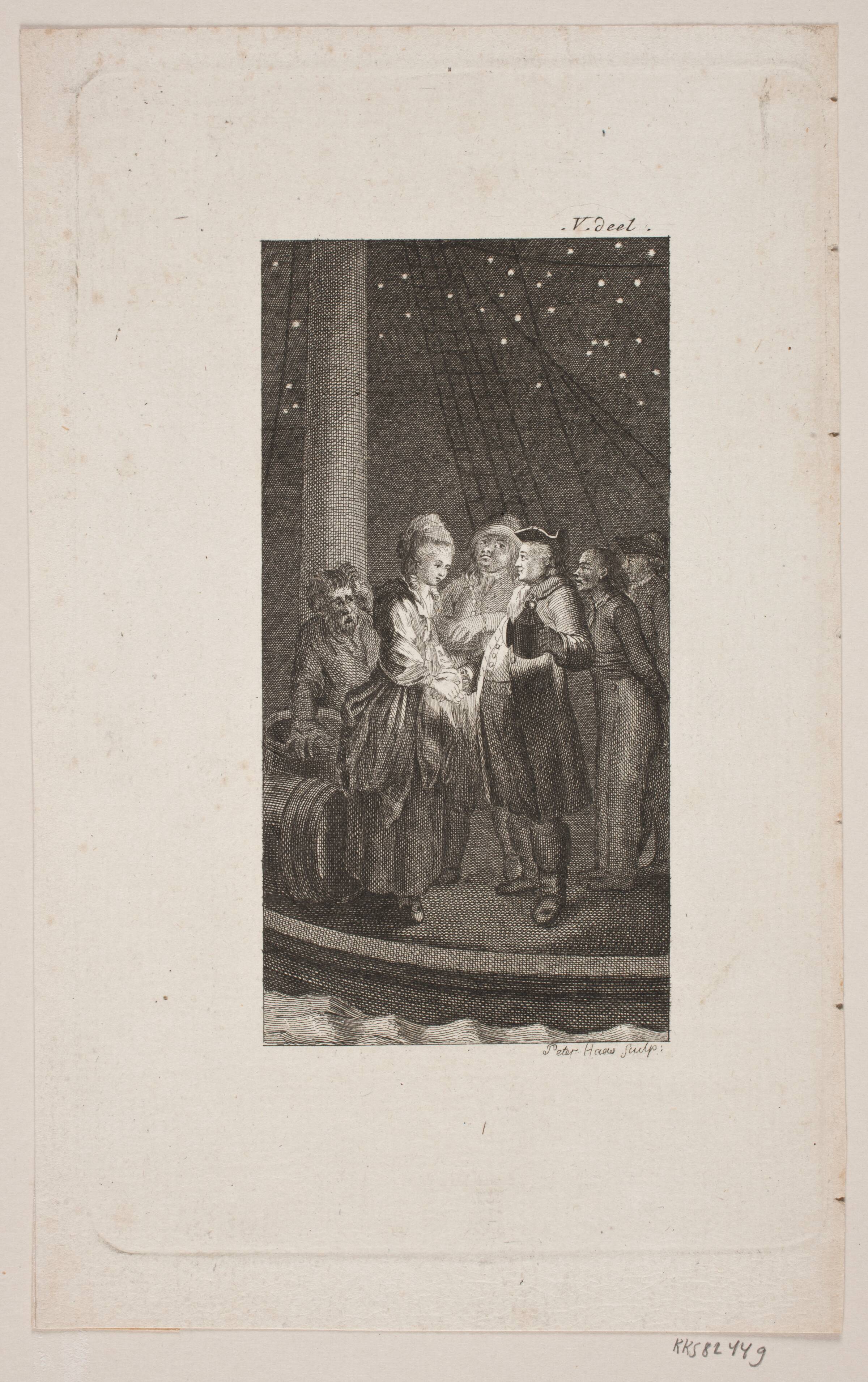 Vignet til "Sophies Reise fra Memel til Sachsen", Peter Haas, 1782